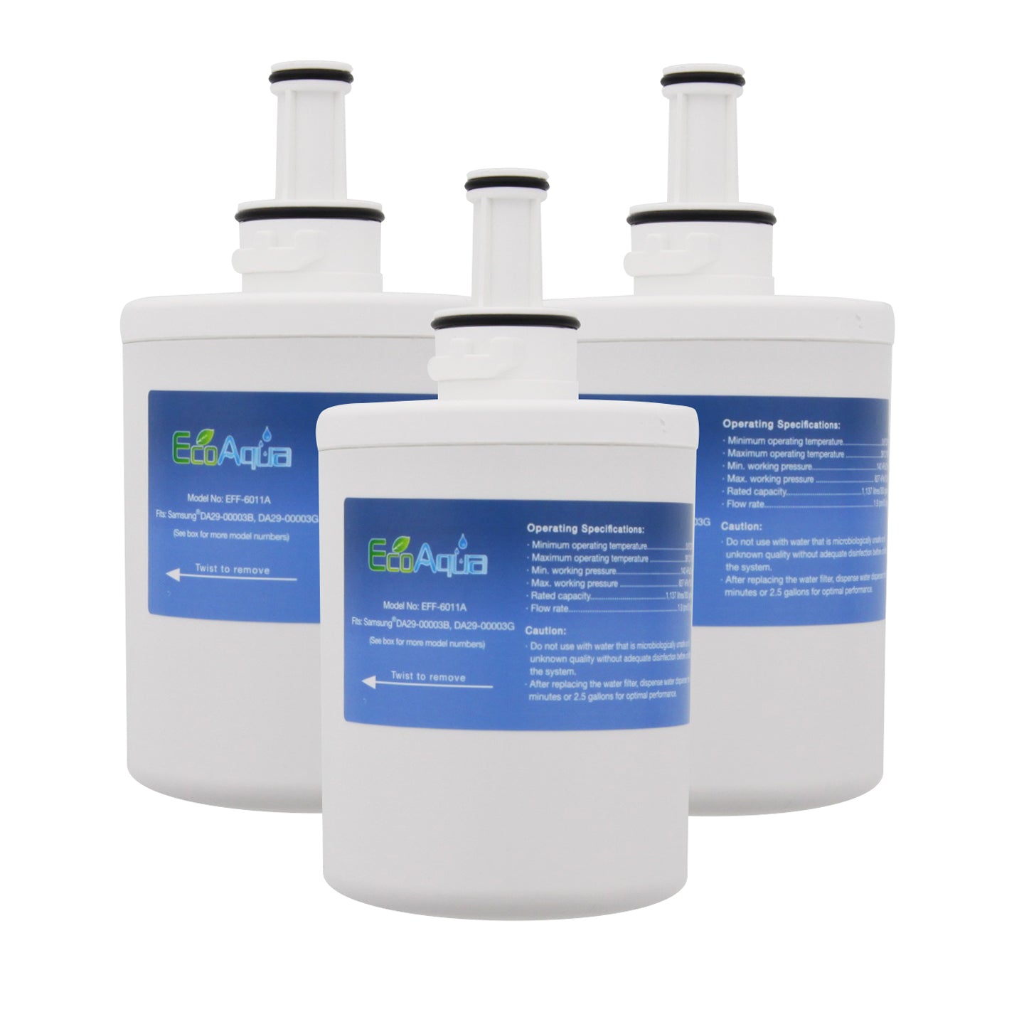 Samsung DA29-00003G Comparable Refrigerator Filter by EcoAqua (EFF-6011A) - Refrigerator Filters - 27.99 - DiscountFilterStore.com