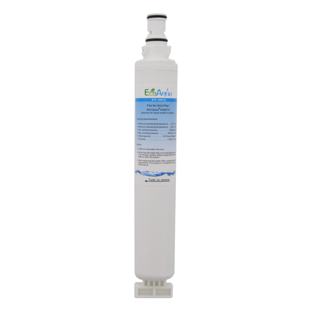 Whirlpool 4396701 Comparable Refrigerator Filter by EcoAqua (EFF-6001A)