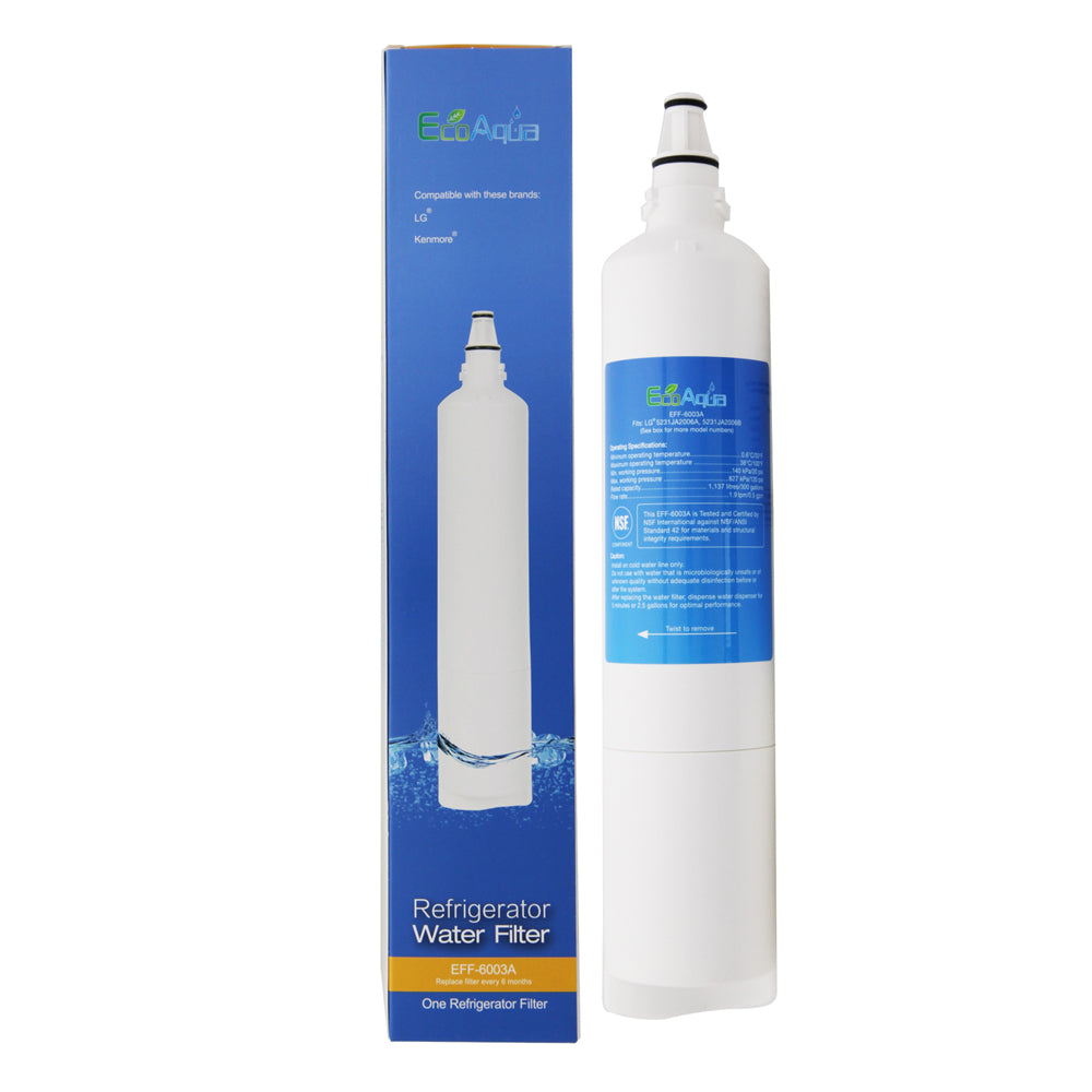 LG 5231JA2006A/LT600P Comparable Refrigerator Filter by EcoAqua (EFF-6003A) - Refrigerator Filters - 21.85 - DiscountFilterStore.com