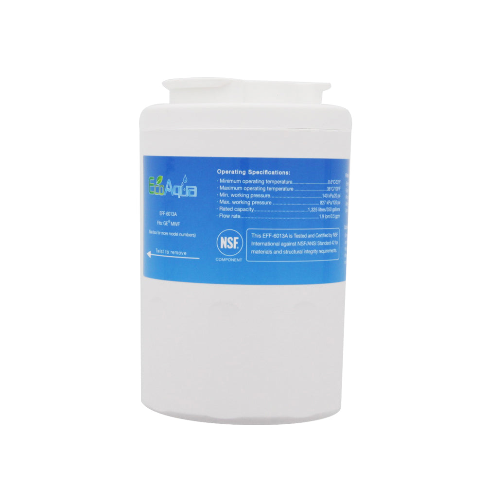 GE MWF/MWFP Comparable Refrigerator Filter by EcoAqua (EFF-6013A)