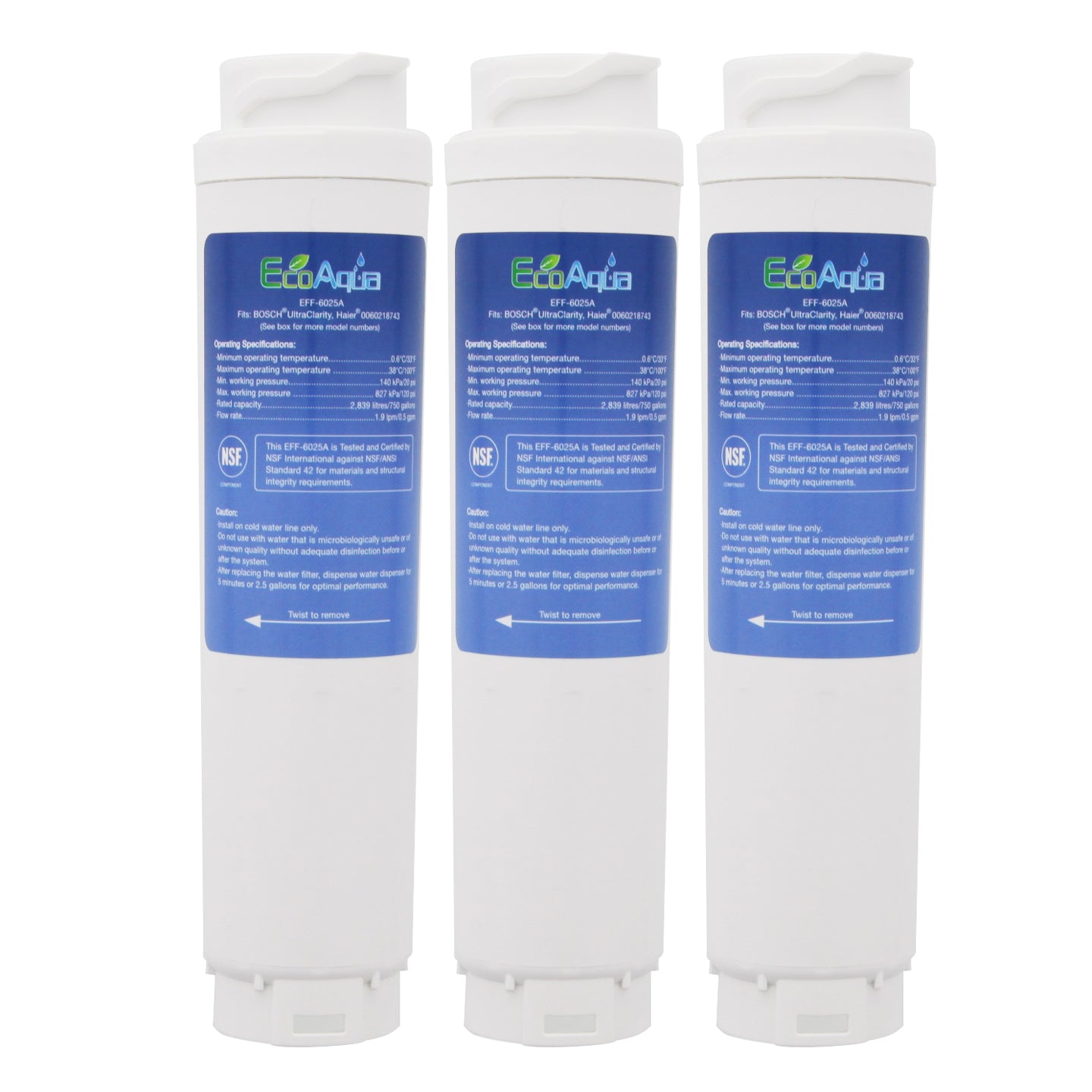 Bosch 644845 UltraClarity Comparable Refrigerator Filter by EcoAqua (EFF-6025A) - Refrigerator Filters - 22.16 - DiscountFilterStore.com