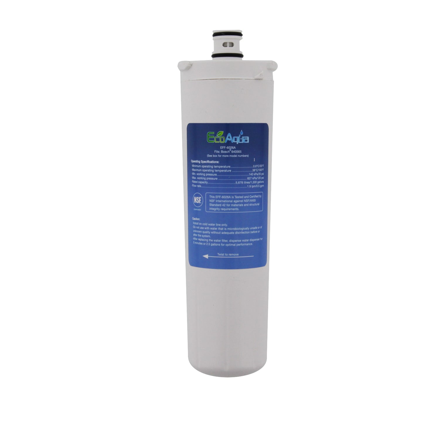 Bosch CS-52 Comparable Refrigerator Filter by EcoAqua (EFF-6026A) - Refrigerator Filters - 24.23 - DiscountFilterStore.com