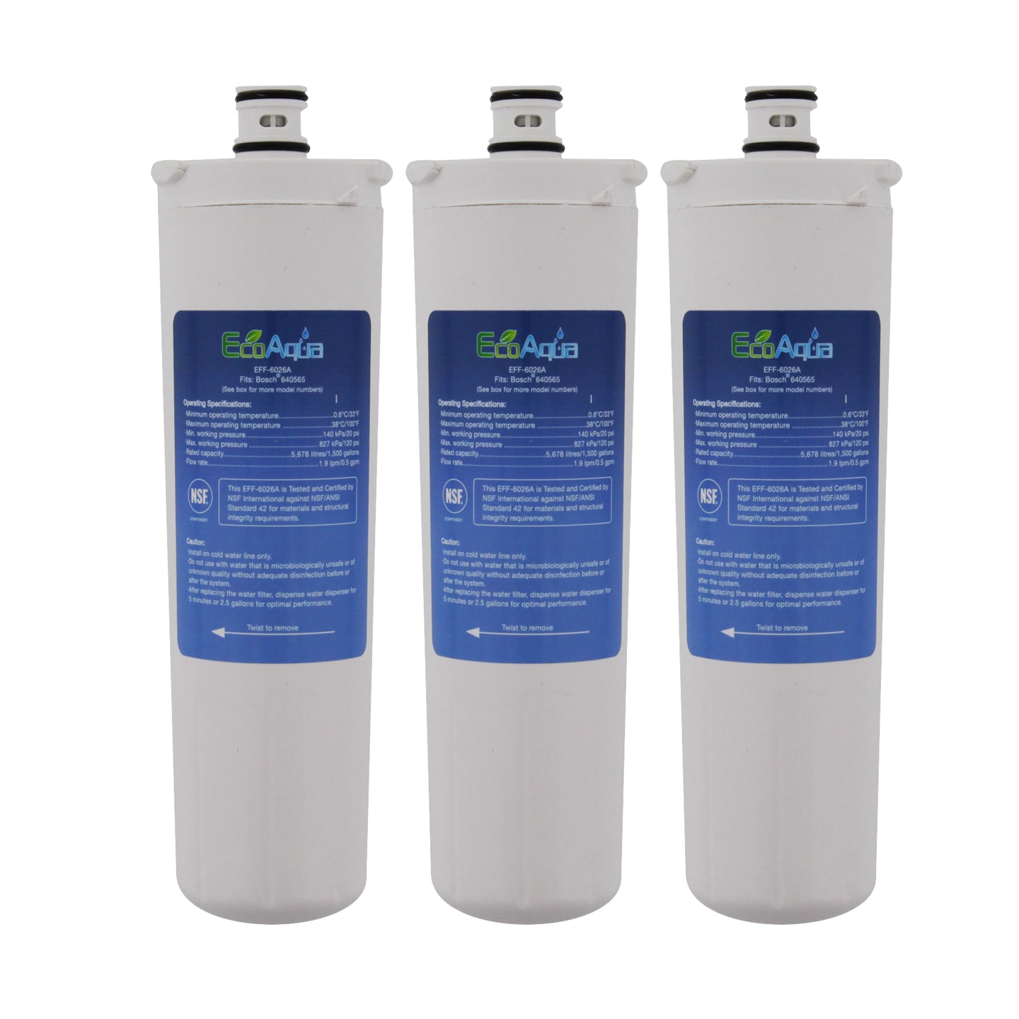Bosch CS-52 Comparable Refrigerator Filter by EcoAqua (EFF-6026A) - Refrigerator Filters - 24.23 - DiscountFilterStore.com