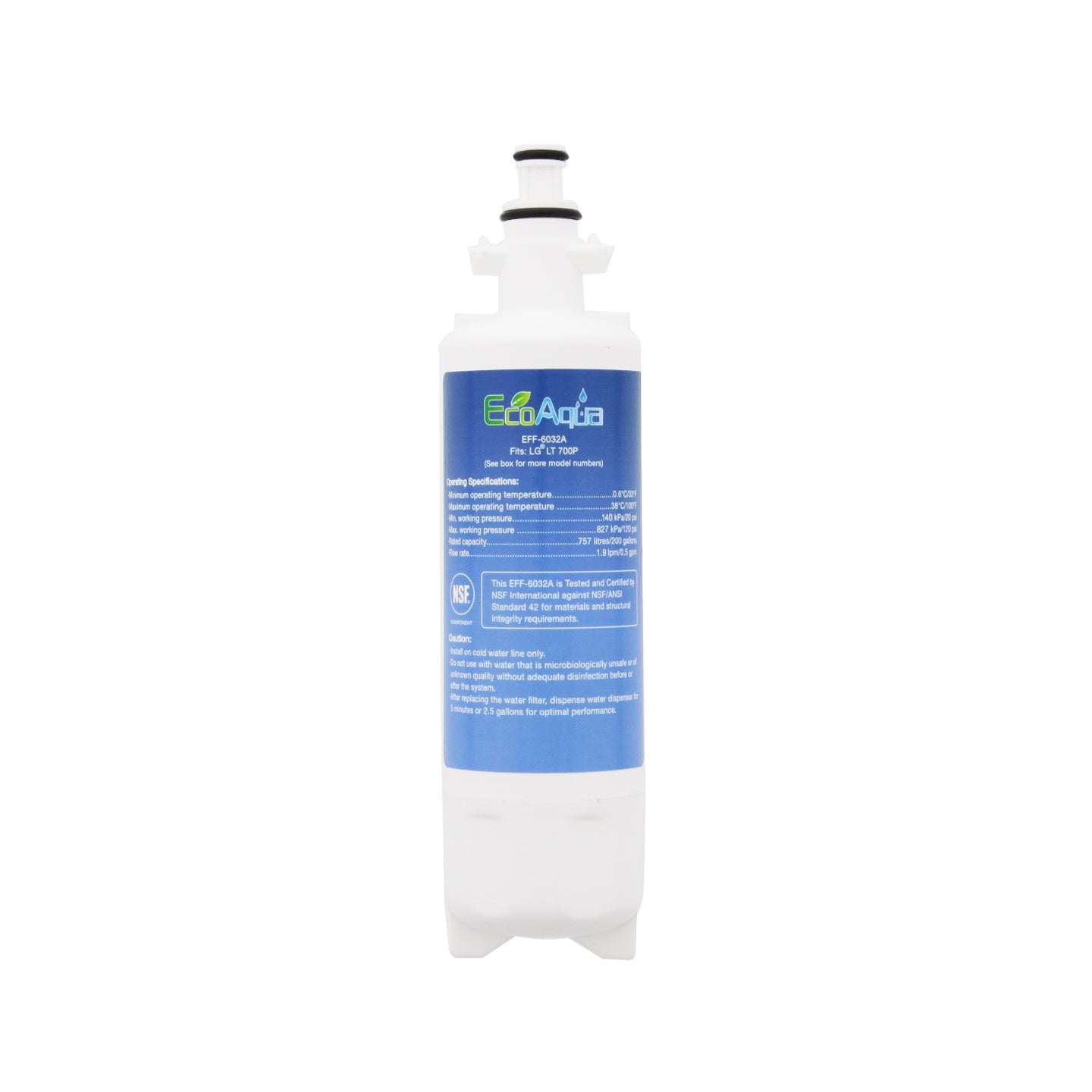 LG LT700P Comparable Refrigerator Filter by EcoAqua (EFF-6032A) - Refrigerator Filters - 23.5 - DiscountFilterStore.com