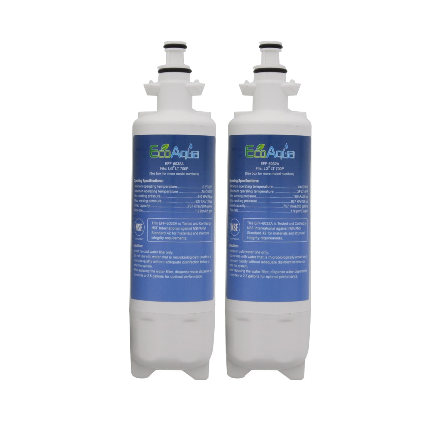 LG LT700P Comparable Refrigerator Filter by EcoAqua (EFF-6032A) - Refrigerator Filters - 23.5 - DiscountFilterStore.com