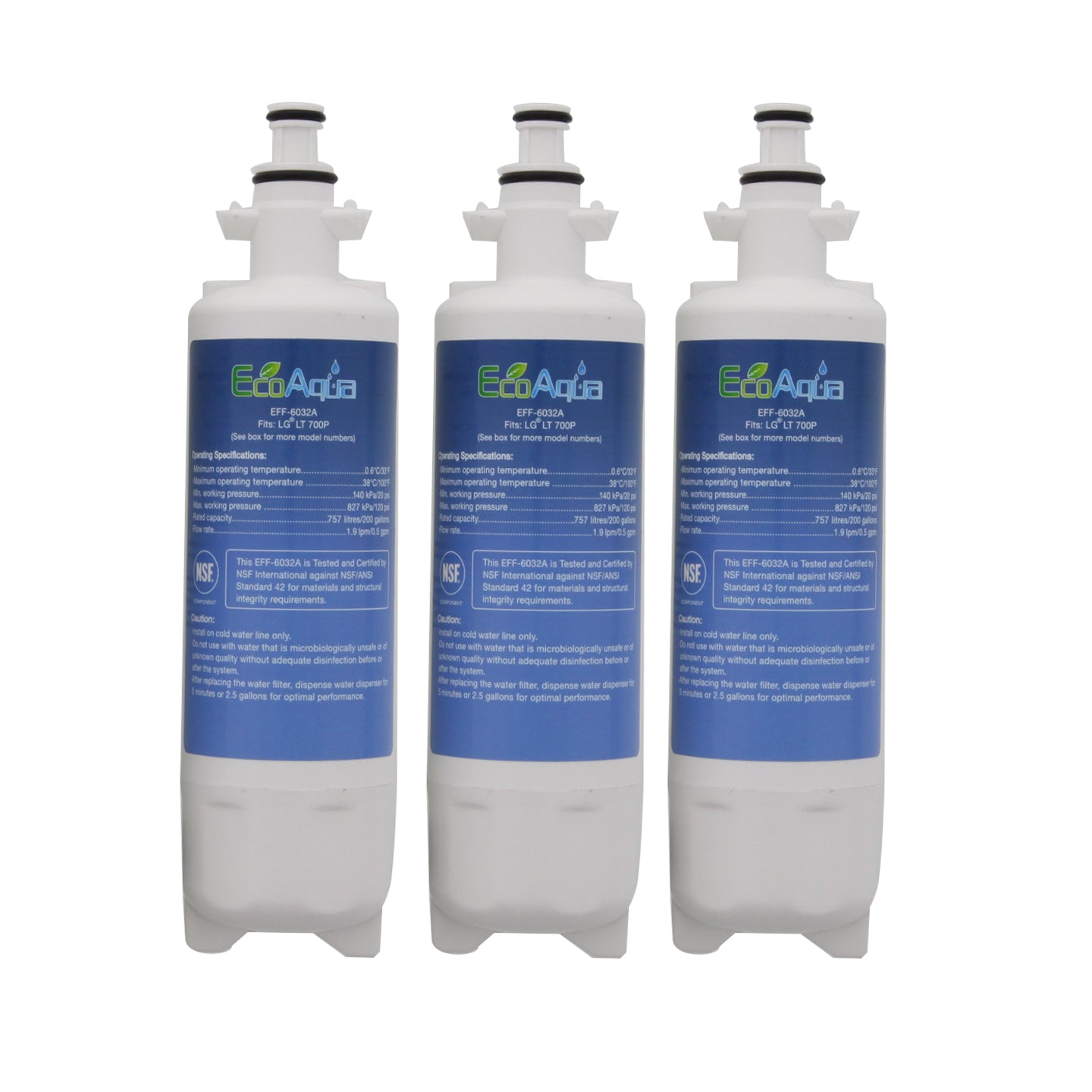 LG LT700P Comparable Refrigerator Filter by EcoAqua (EFF-6032A) - Refrigerator Filters - 23.5 - DiscountFilterStore.com