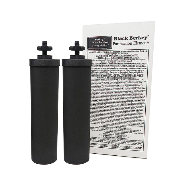 Black Berkey Water Filtration Elements - Countertop & Faucet Filters - 166.0 - DiscountFilterStore.com