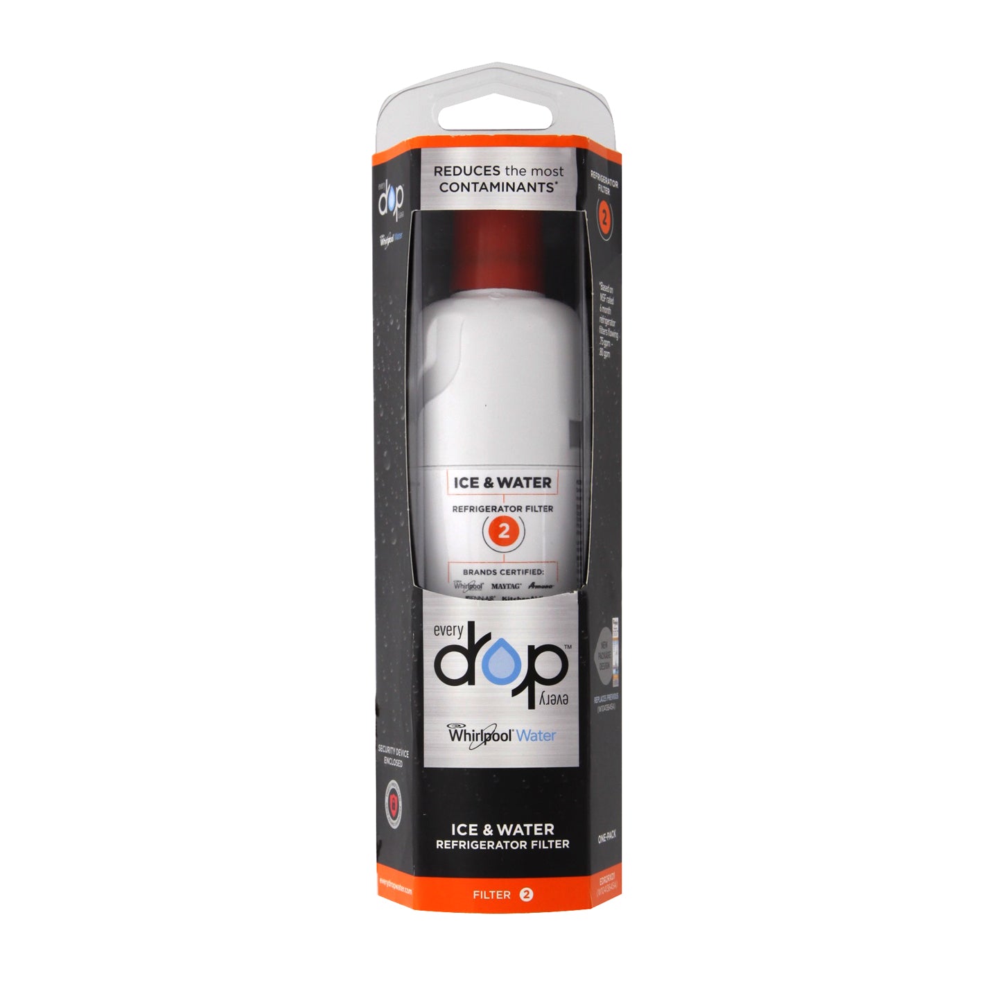 Whirlpool W10413645A is now EveryDrop EDR2RXD1 (Filter 2) Ice and Water Refrigerator Filter Box- DiscountFilterStore.com