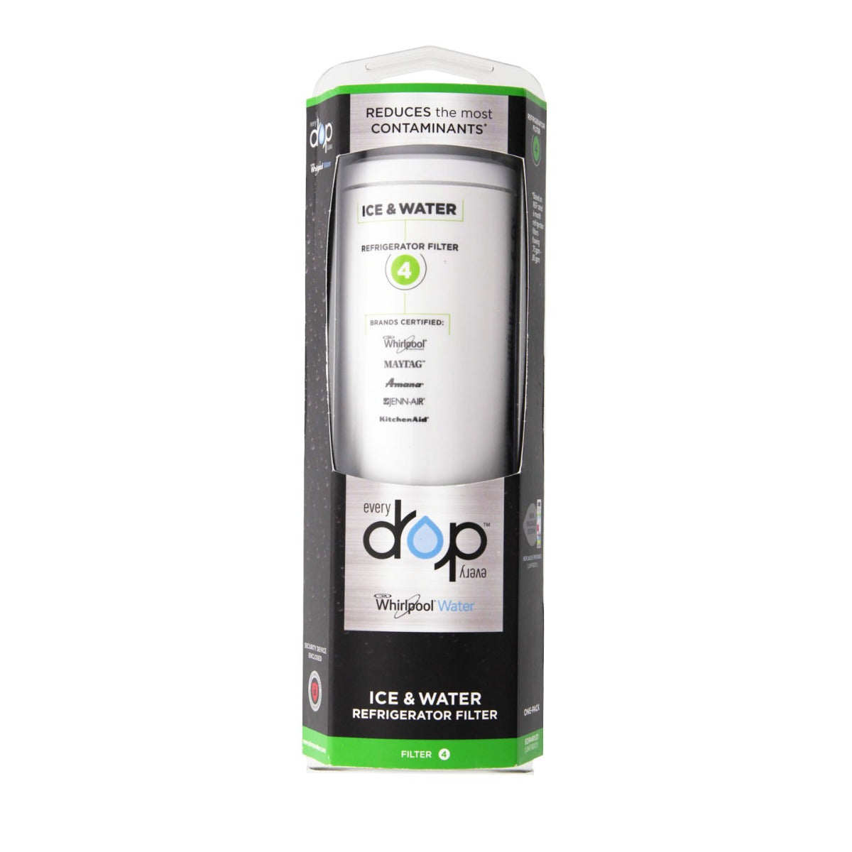 EveryDrop EDR4RXD1 (Filter 4) Ice and Water Refrigerator Filter Box Front - DiscountFilterStore.com