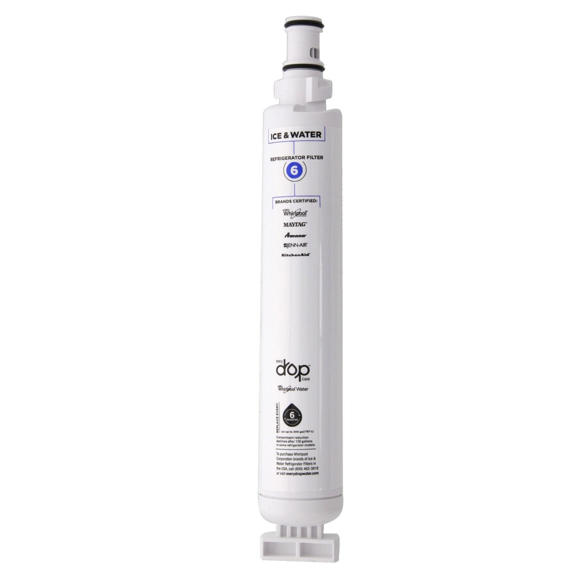 Whirlpool 4396701 is now EveryDrop EDR6D1 (Filter 6) Ice and Water Refrigerator Filter - DiscountFilterStore.com
