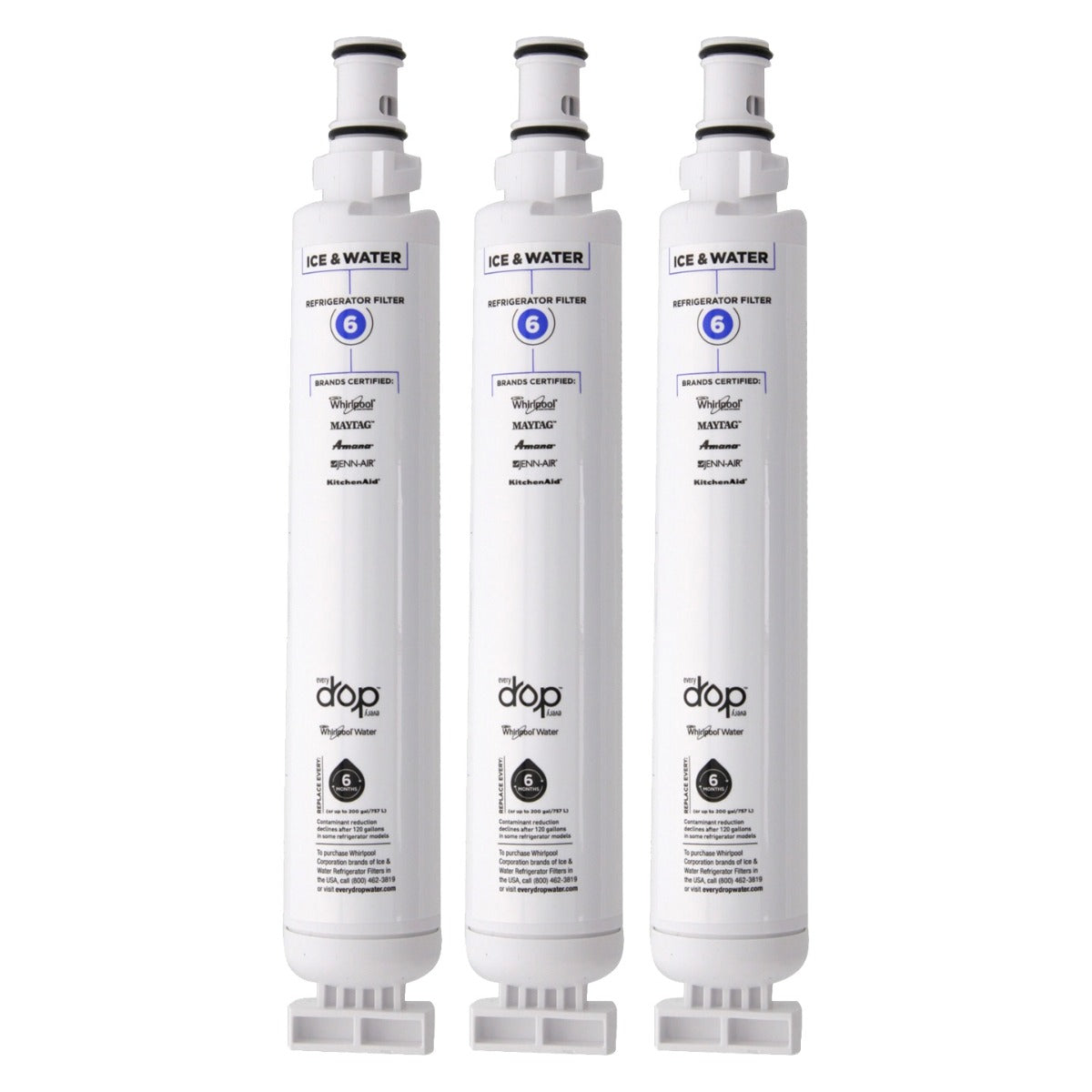 Whirlpool 4396701 is now EveryDrop EDR6D1 (Filter 6) Ice and Water Refrigerator Filter - DiscountFilterStore.com