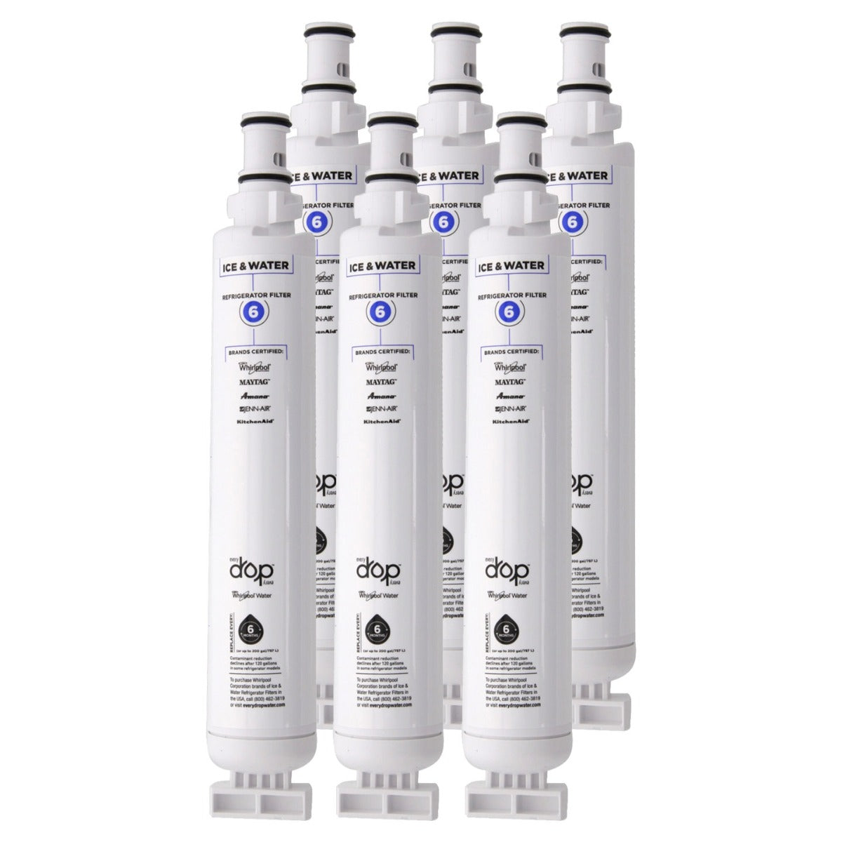 Whirlpool 4396701 is now EveryDrop EDR6D1 (Filter 6) Ice and Water Refrigerator Filter - DiscountFilterStore.com