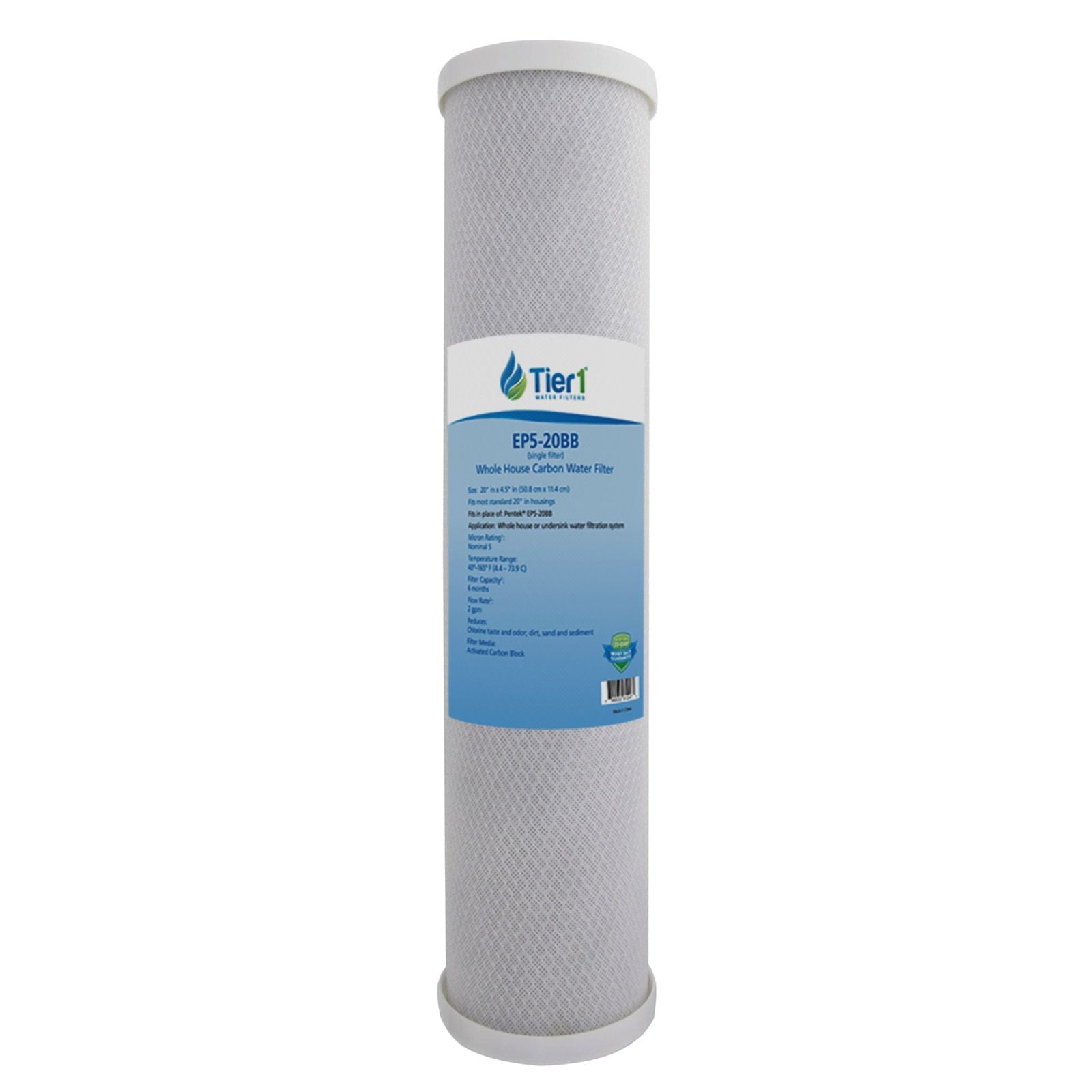 EP-20BB Pentek Comparable Carbon Block Water Filter by Tier1 - DiscountFilterStore.com