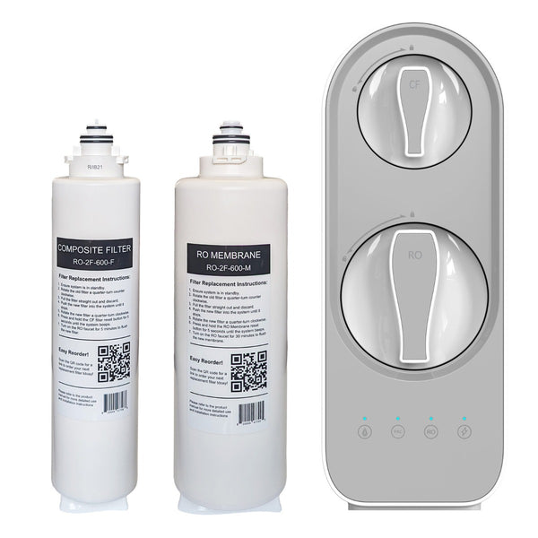 Replacement filter set for USWF RO-2F-600 tankless Reverse Osmosis System - Inline & RO Filters - 111.99 - DiscountFilterStore.com
