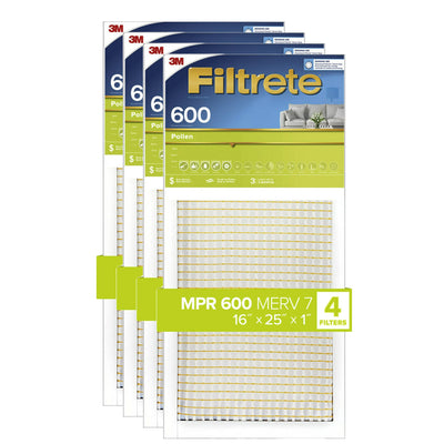 3M Filtrete 600 Dust & Pollen Reduction Air Filter - 16x25x1 - Air Filters - 47.57 - DiscountFilterStore.com