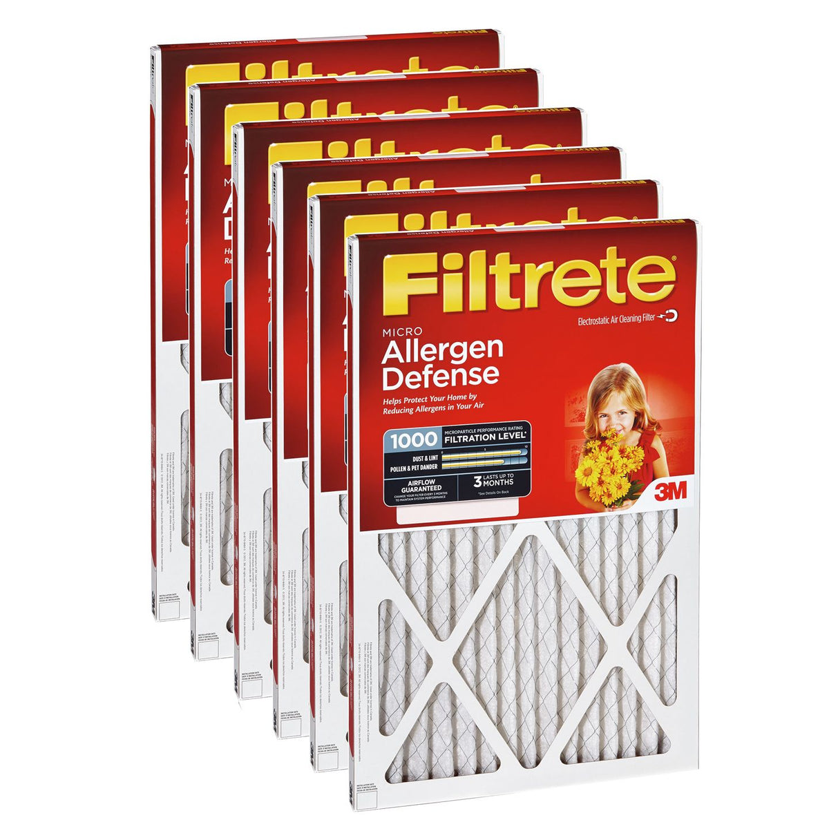 Filtrete 1000 Micro Allergen Defense Filter - 16x30x1 (6-Pack) - DiscountFilterStore.com