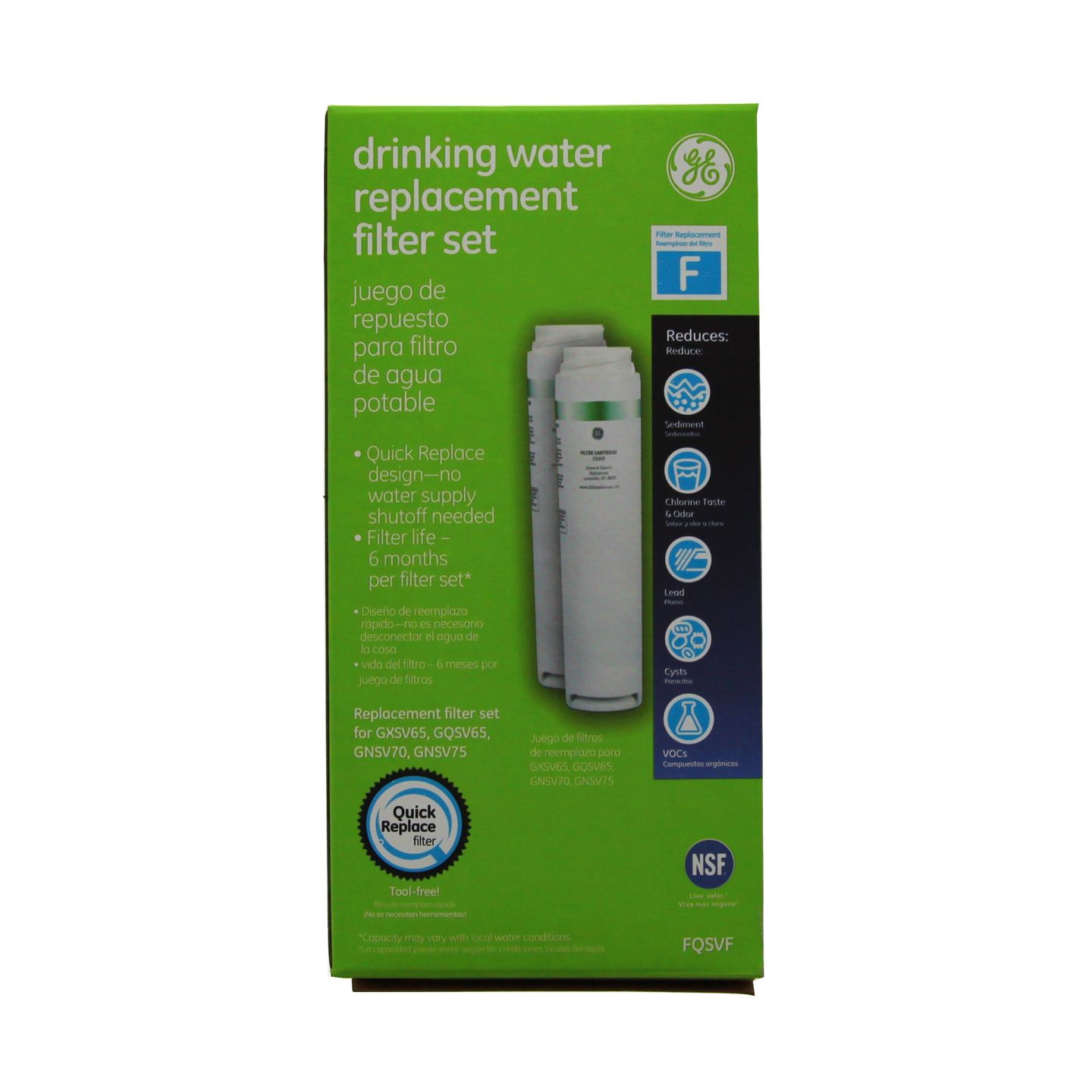 GE SmartWater FQSVN Undersink Water Filter Replacement Cartridges - DiscountFilterStore.com