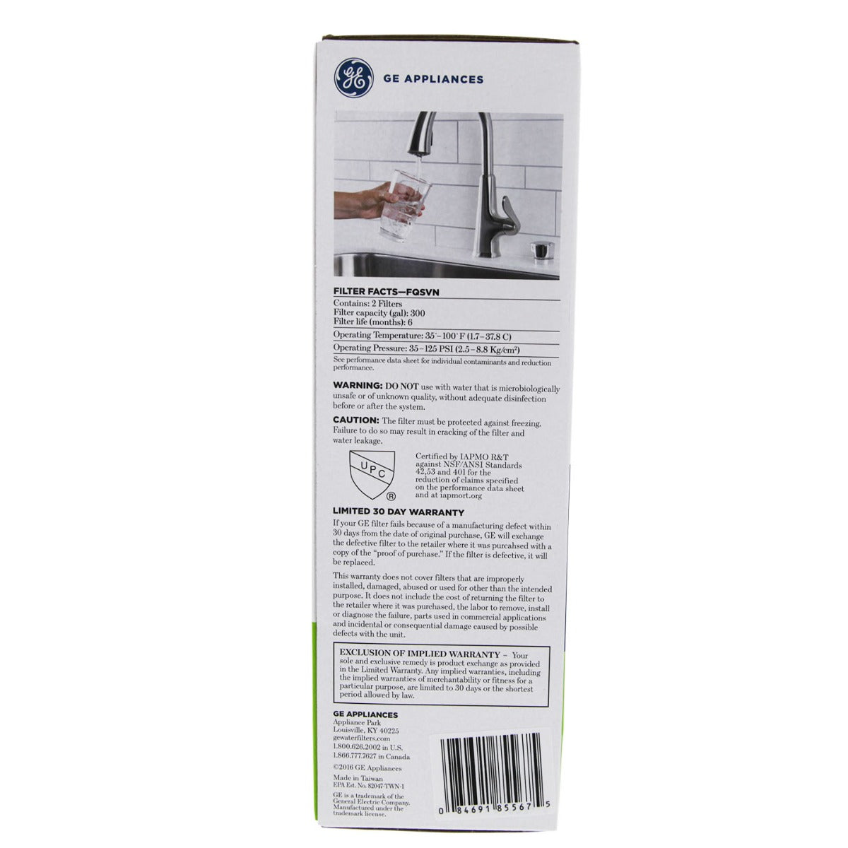 GE SmartWater FQSVN Undersink Water Filter Replacement Cartridges - DiscountFilterStore.com