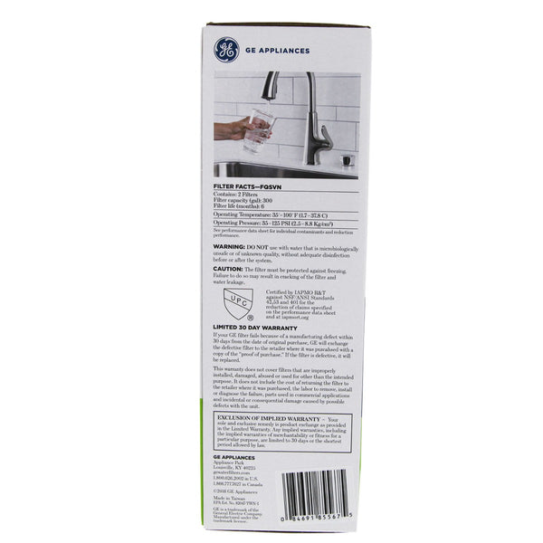 GE SmartWater FQSVN Undersink Water Filter Replacement Cartridges - Under Sink Filters - 69.46 - DiscountFilterStore.com
