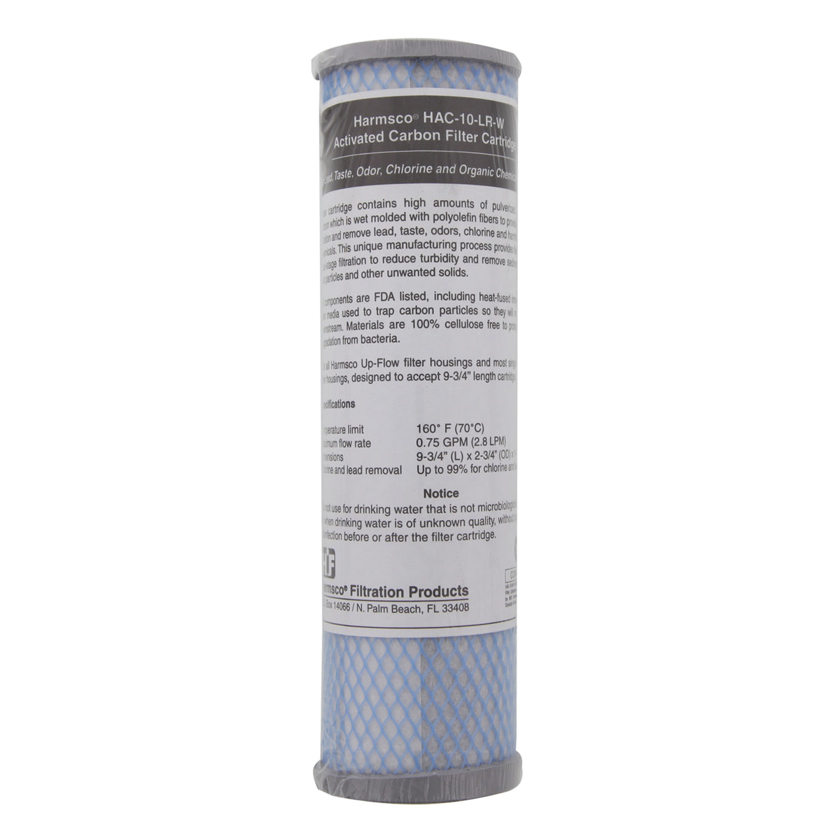 HAC-10-LR-W Harmsco Chlorine and Lead Removal Whole House Filter