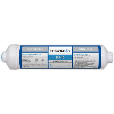 ICF-10 Hydronix Inline Coconut Carbon Filter - Inline & RO Filters - 13.99 - DiscountFilterStore.com