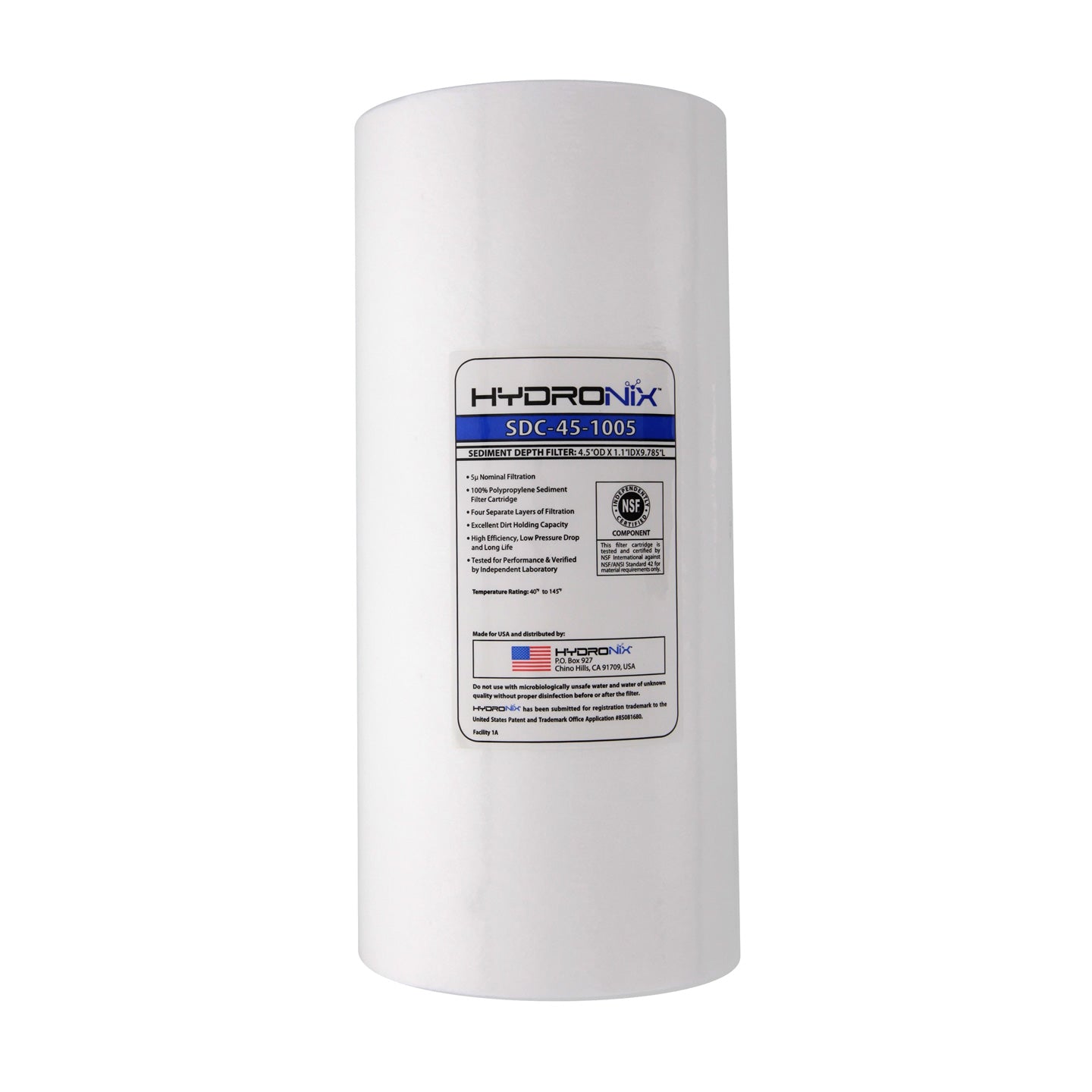 SDC-45-1005 Hydronix Whole House Replacement Sediment Filter Cartridge