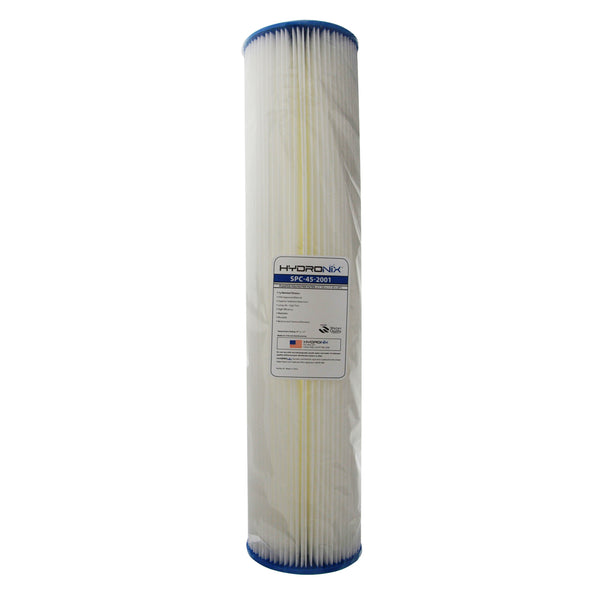 SPC-45-2001 Hydronix Pleated Sediment Water Filter - Whole House Cartridges - 40.99 - DiscountFilterStore.com