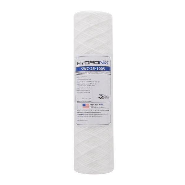 SWC-25-1005 Hydronix String Wound Sediment Water Filter - Whole House Cartridges - 8.39 - DiscountFilterStore.com