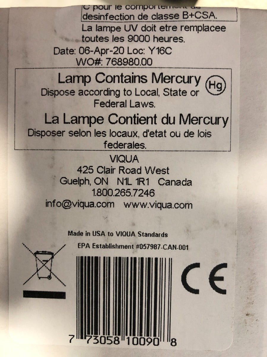 S810-QL Lamp/ Quartz Sleeve Combo Pack by Viqua - DiscountFilterStore.com