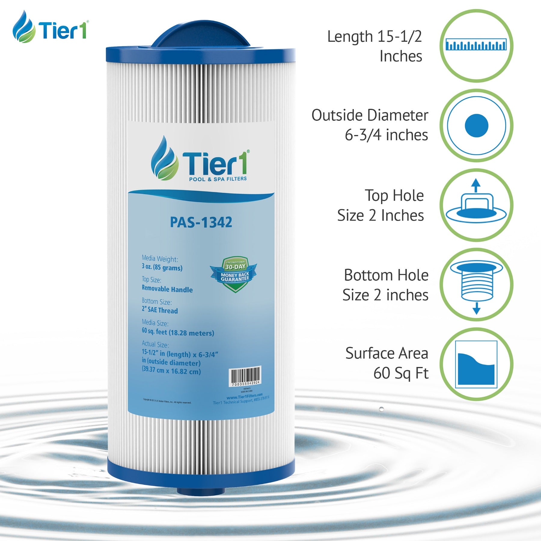 15-1/2 x 6-3/4 Inch Tier1 Brand Replacement For 6541-383 - DiscountFilterStore.com