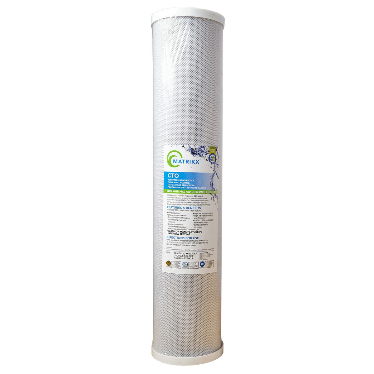 MATRIKX-CTO2-HD20 KX Technologies MatrikX Whole House Filter Replacement Cartridge - DiscountFilterStore.com
