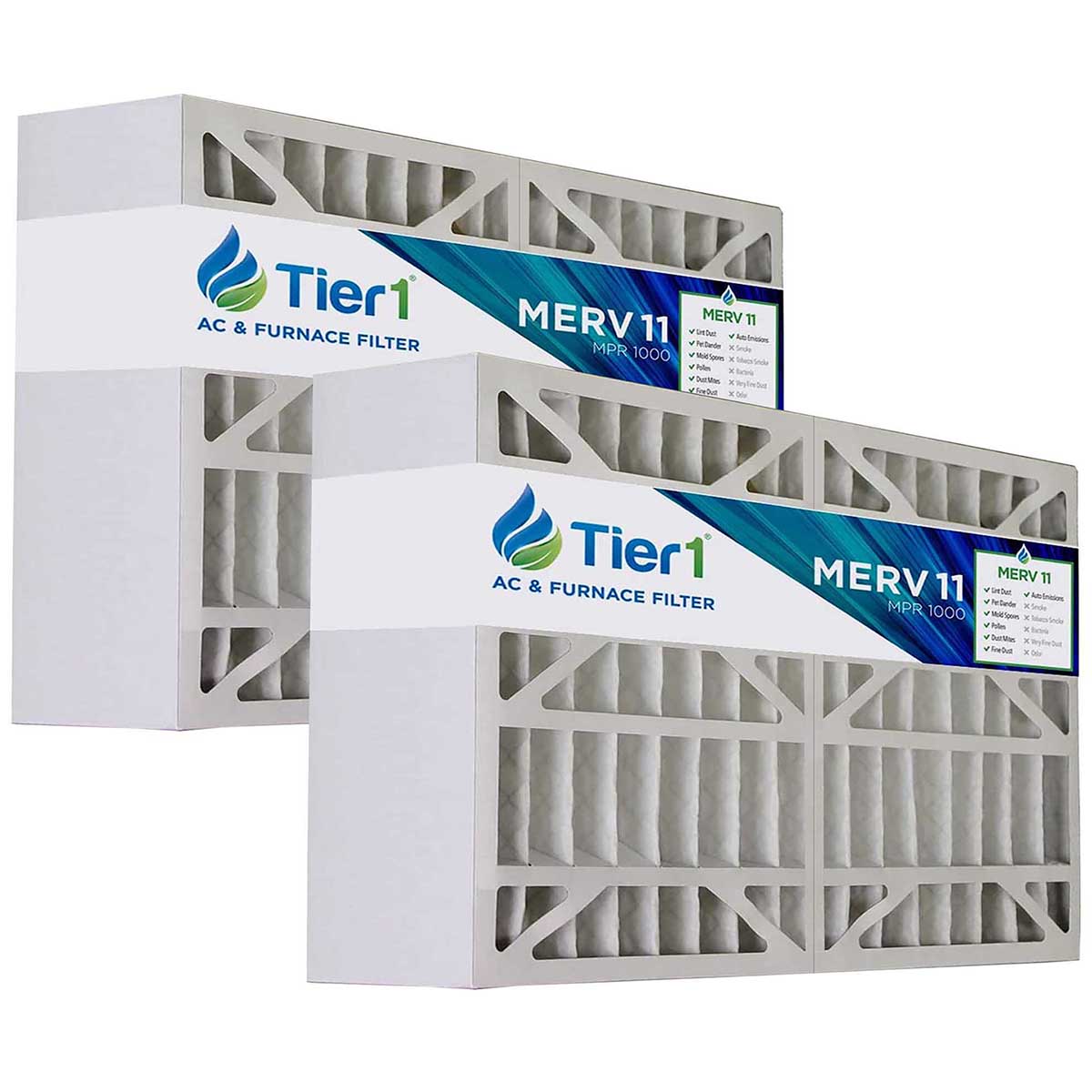 Tier1 brand replacement for Aprilaire #401 - 16 x 28 x 6 - MERV 11 (2-Pack) - DiscountFilterStore.com