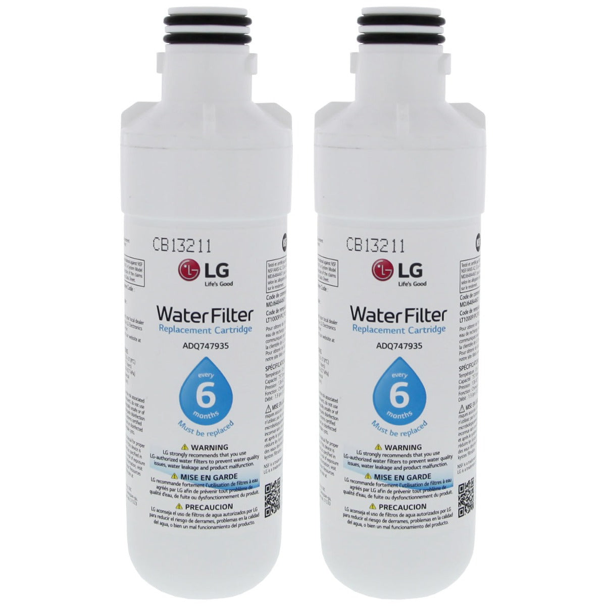 LT1000P LG Replacement Refrigerator Water Filter 2 Pack- DiscountFilterStore.com