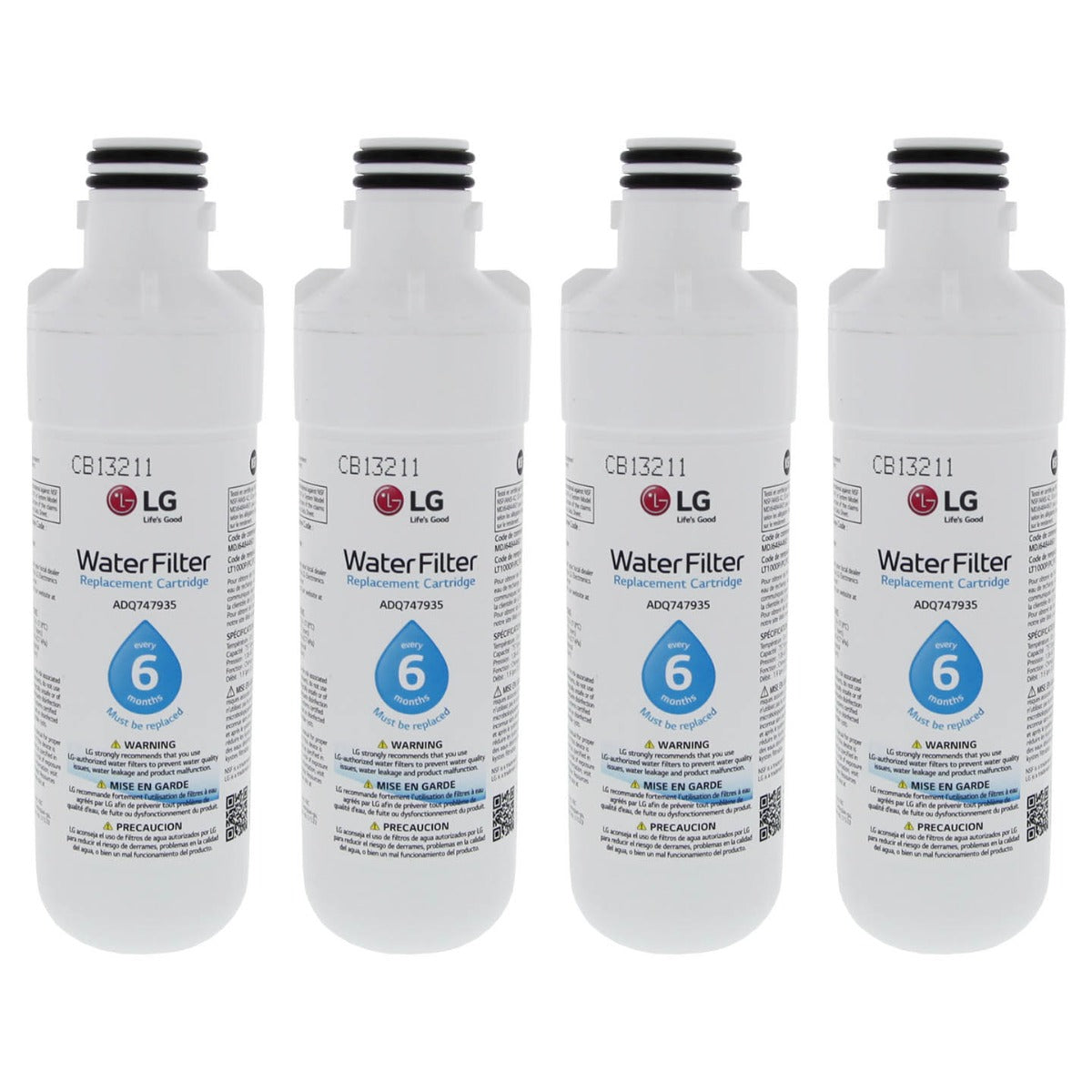 LT1000P LG Replacement Refrigerator Water Filter 4 Pack- DiscountFilterStore.com