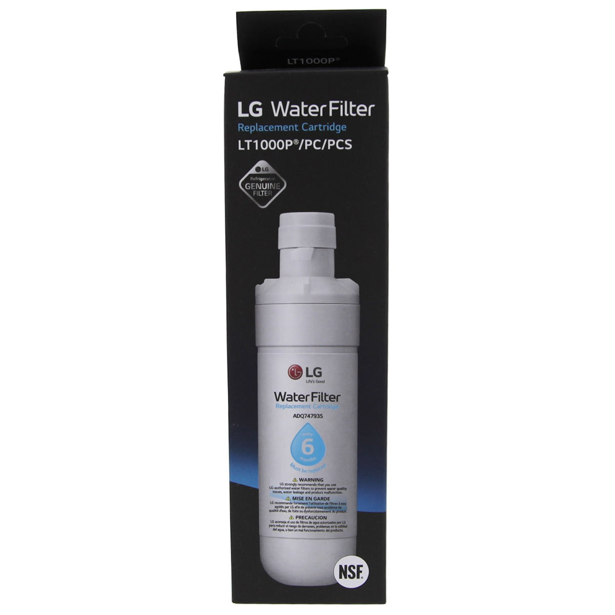 LT1000P LG Replacement Refrigerator Water Filter Box Front- DiscountFilterStore.com