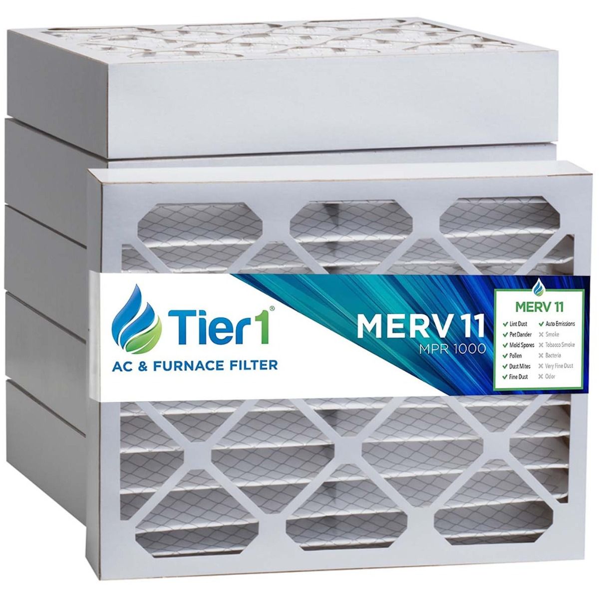 20x25x4 Merv 11 Universal Air Filter By Tier1 (6-Pack) - DiscountFilterStore.com