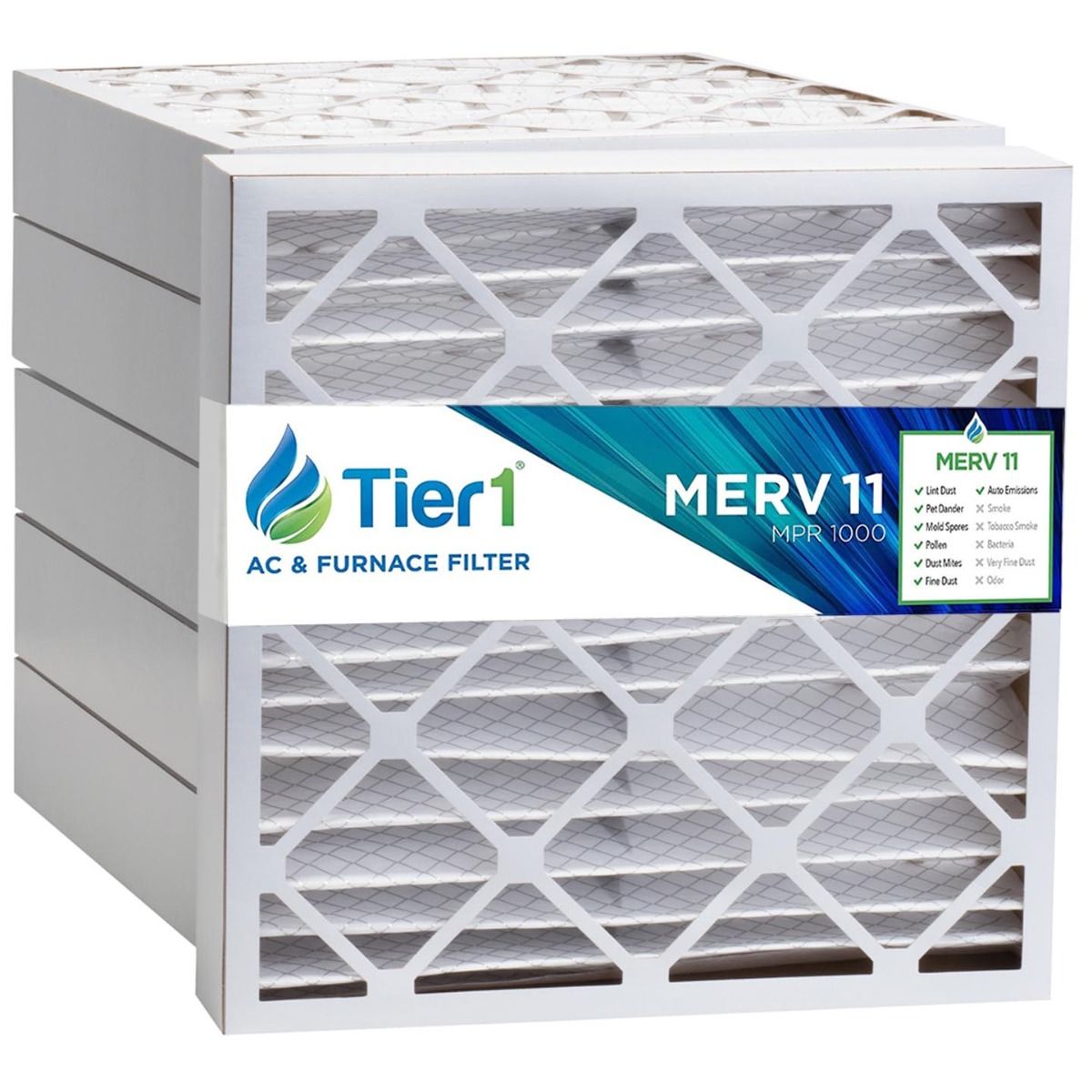 20x20x4 Merv 11 Universal Air Filter By Tier1 (6-Pack) - DiscountFilterStore.com
