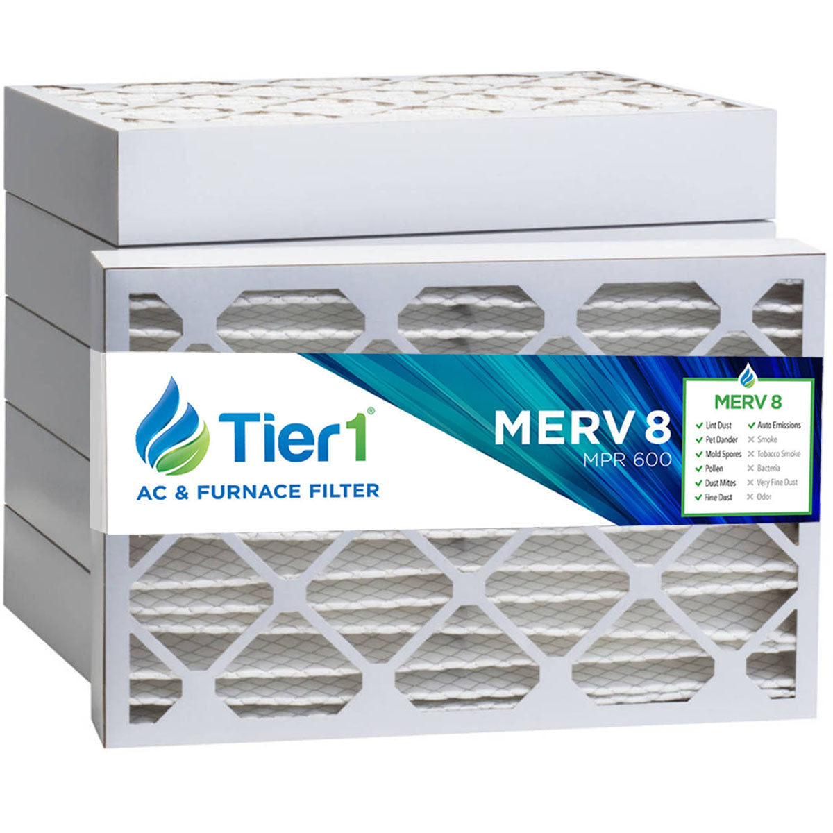 16x25x4 Merv 8 Universal Air Filter By Tier1 (6-Pack) - DiscountFilterStore.com
