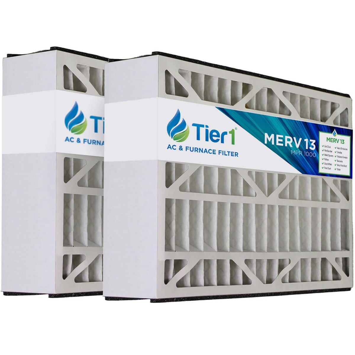 Tier1 brand replacement for Lennox X8789 - 16 x 26 x 5 - MERV 13 (2-Pack) - DiscountFilterStore.com