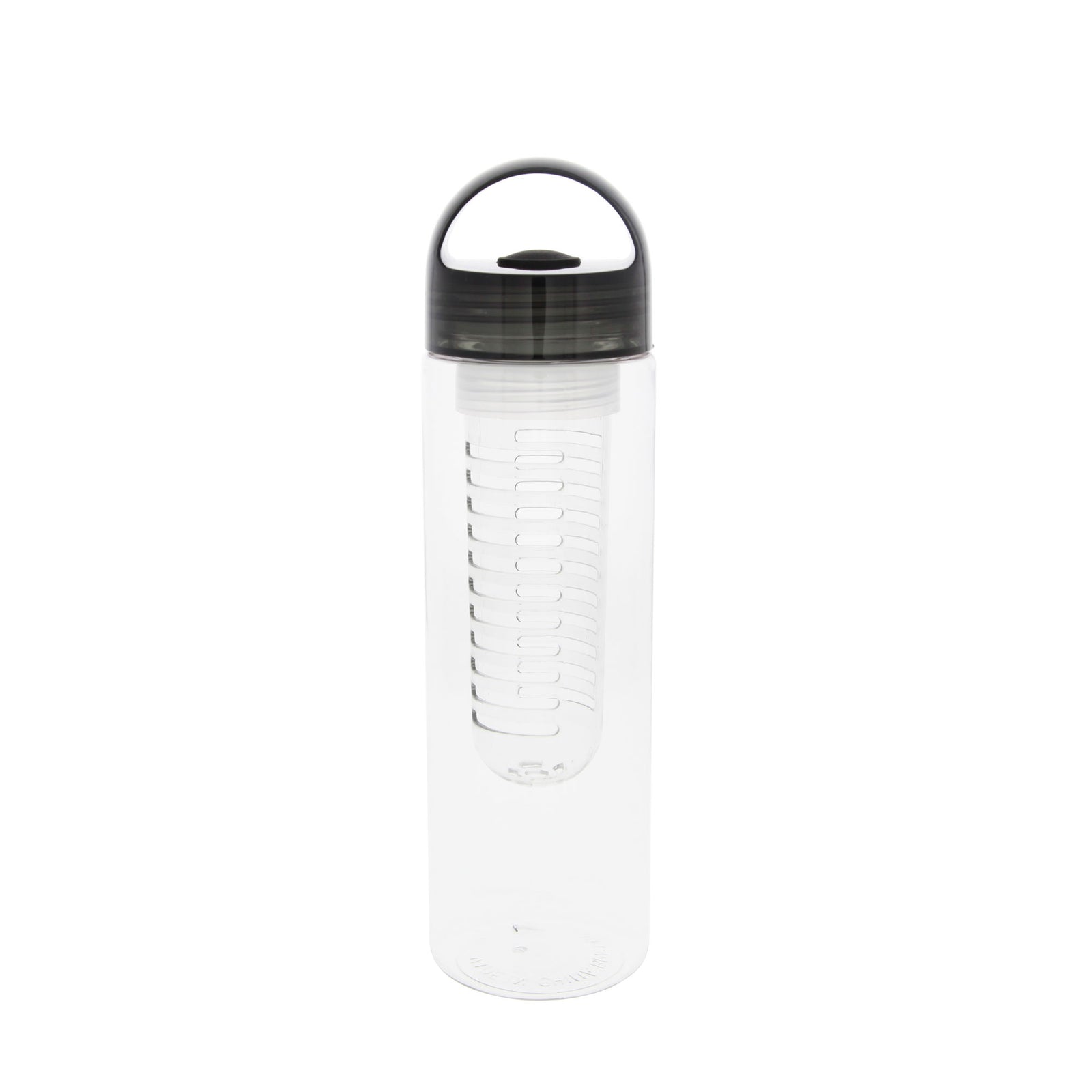 Clear Infusion Water Bottle with Black Top by Tier1 (23 oz) - DiscountFilterStore.com