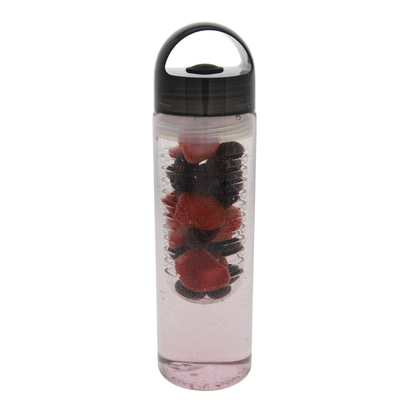 Clear Infusion Water Bottle with Black Top by Tier1 (23 oz) - Pitcher & Water Bottle Filters - 6.99 - DiscountFilterStore.com