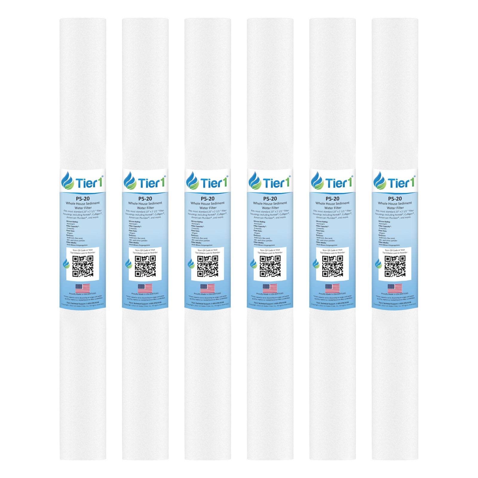 P5-20 Pentek Comparable Whole House Sediment Water Filter by Tier1 - DiscountFilterStore.com
