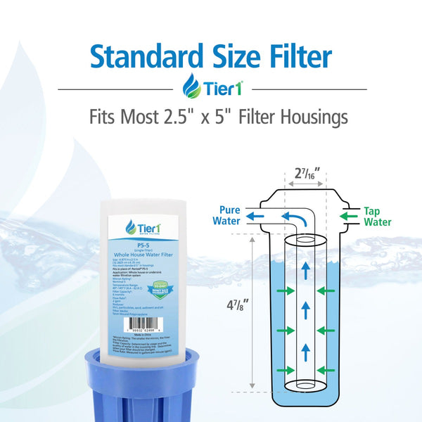 P5-478 Pentek Comparable Sediment Water Filter by Tier1 - Whole House Cartridges - 4.41 - DiscountFilterStore.com