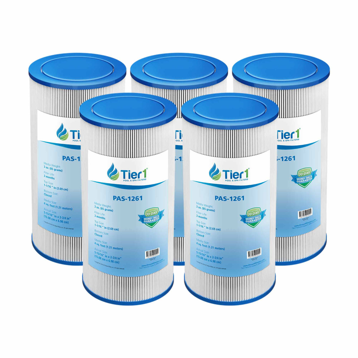 Tier1 Spa Filter for Icon 136629 3-7 SF Skim -Washable Trilobal Dirt-Lock Pleats