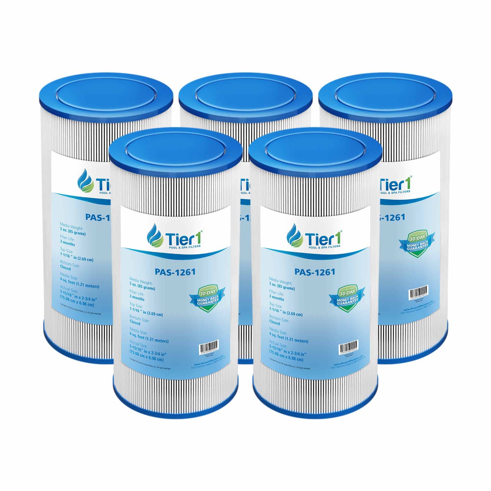 Tier1 Spa Filter for Icon 136629 3-7 SF Skim -Washable Trilobal Dirt-Lock Pleats