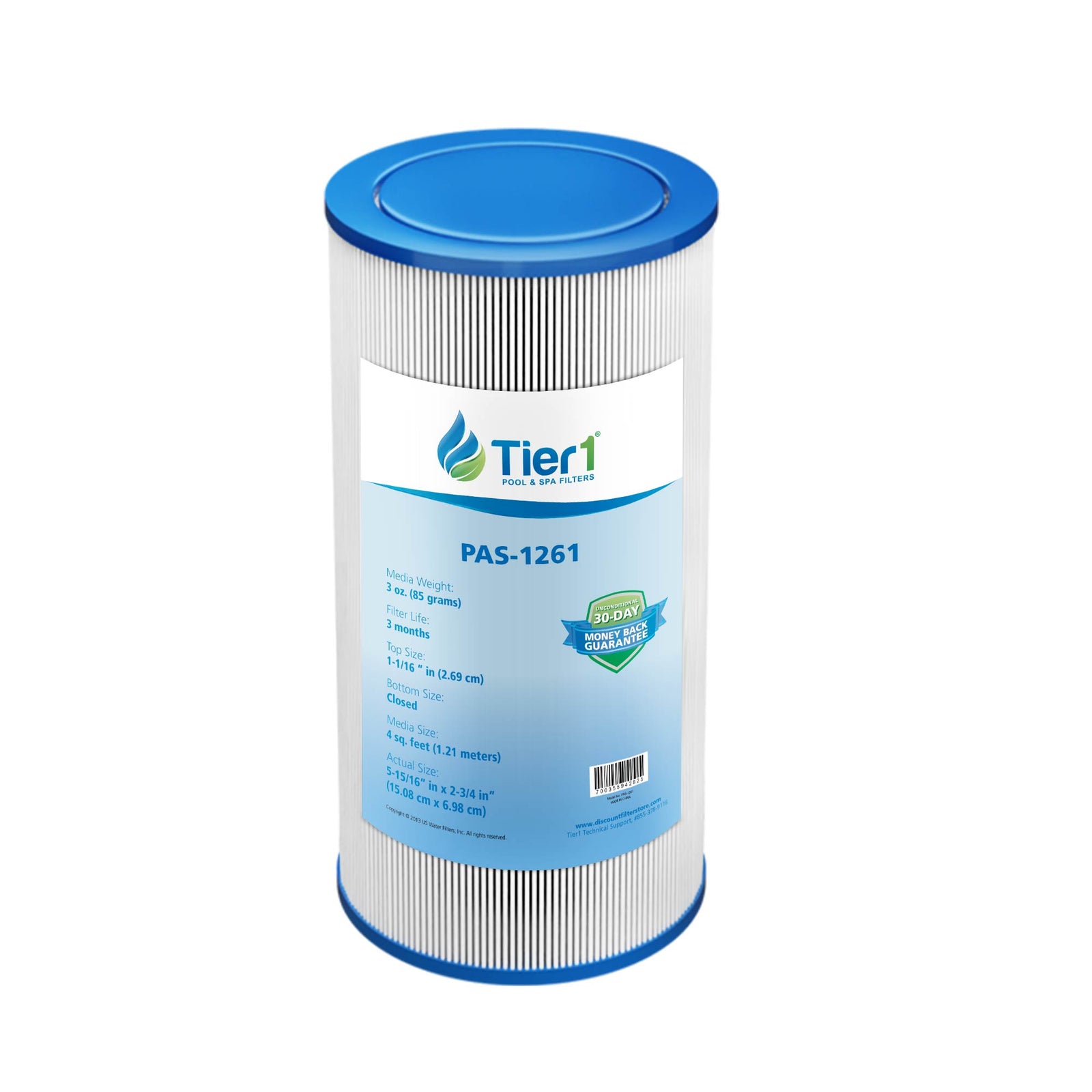 Tier1 Spa Filter for Icon 136629 3-7 SF Skim -Washable Trilobal Dirt-Lock Pleats