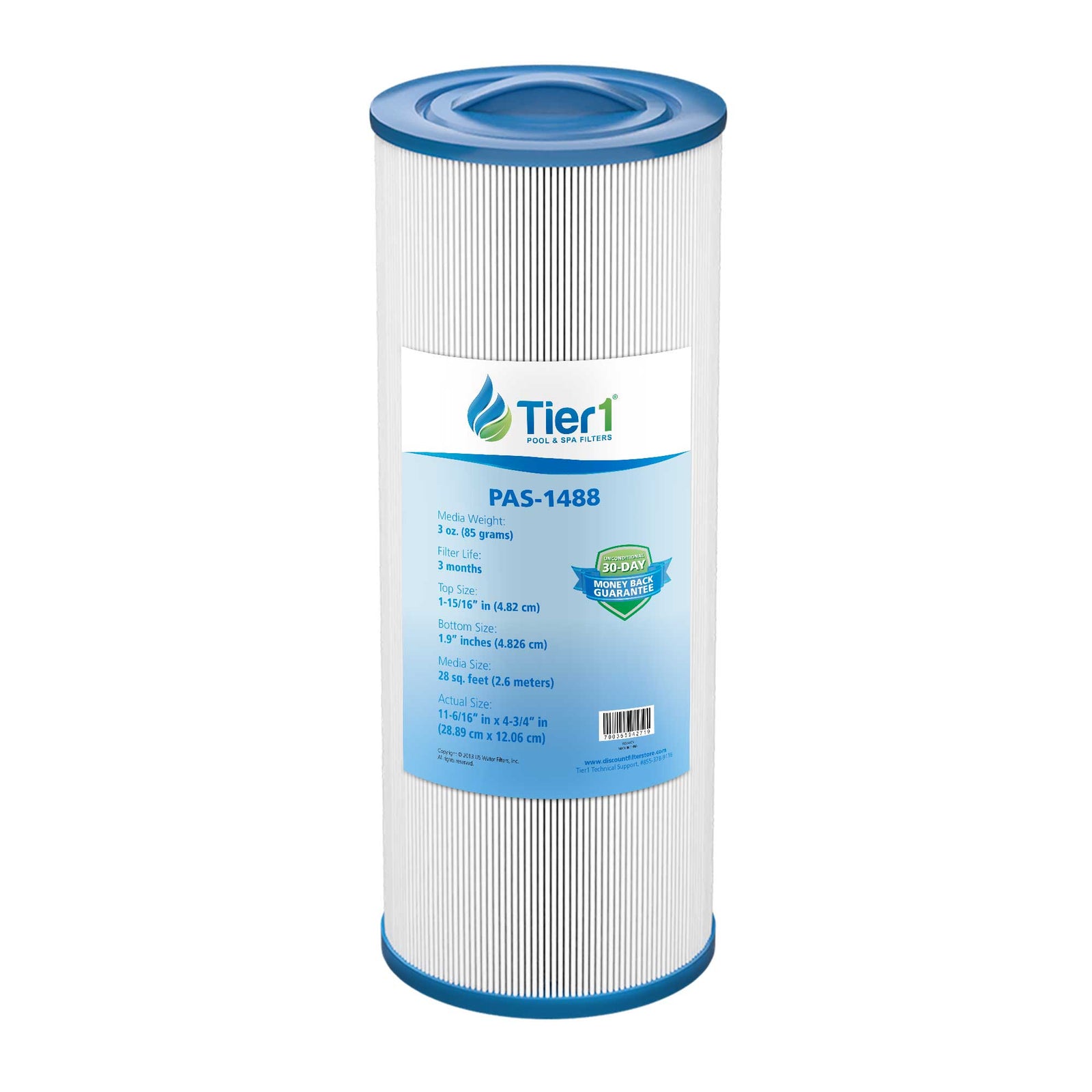 11-3/8 x 4-3/4 Inch Tier1 Brand Replacement Filter For PSG27.5 - DiscountFilterStore.com