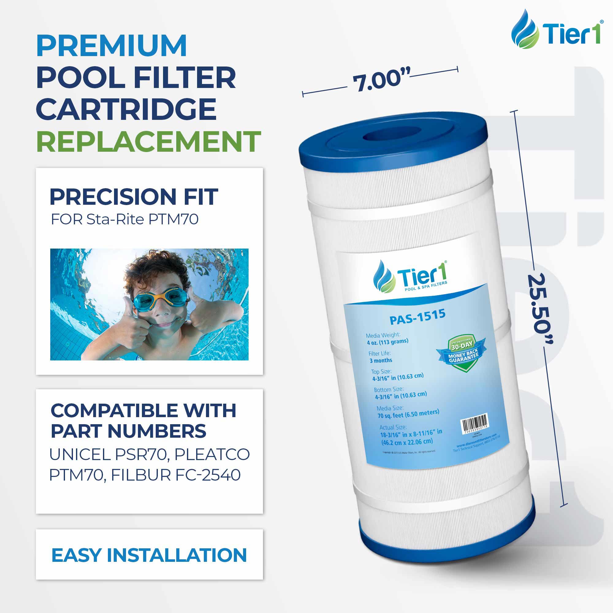 18-3/16 x 8-11/16 Inch Tier1 Replacement Filter For WC108-572SX