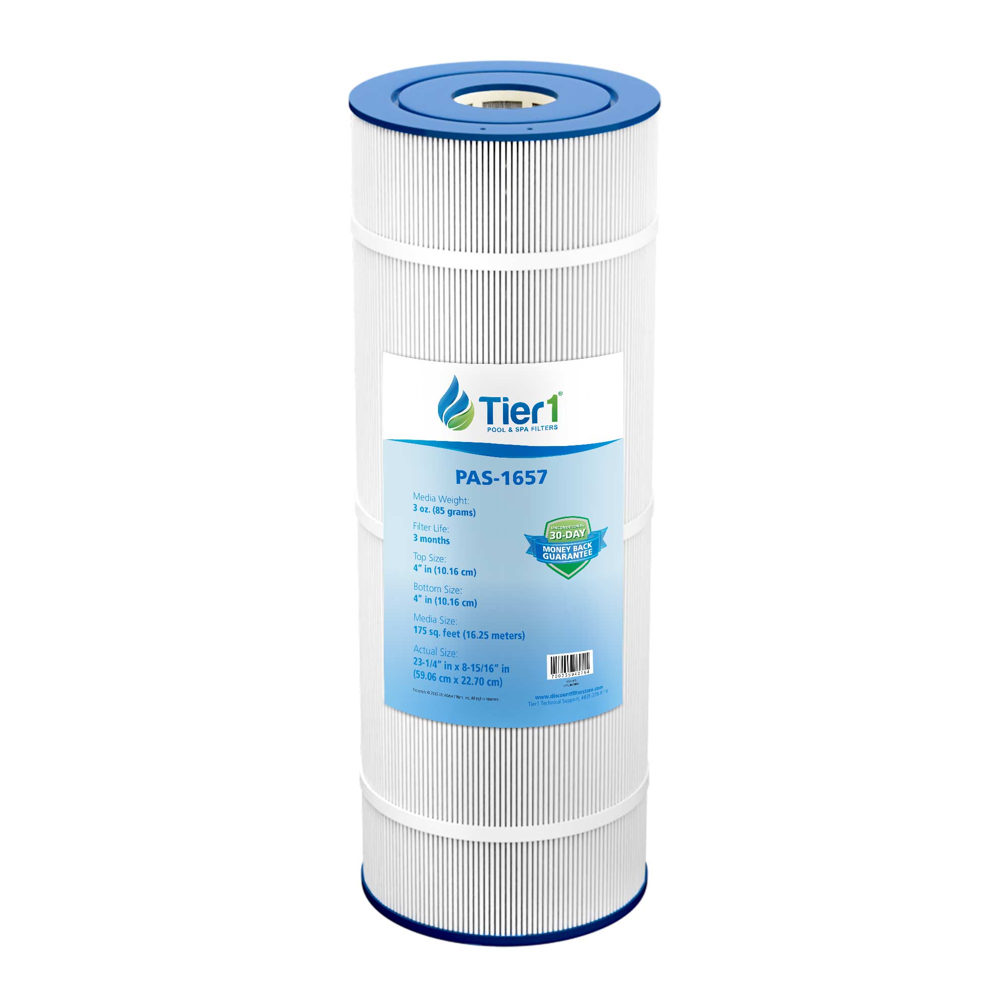 23-1/4 x 8-15/16 Inch Tier1 Replacement Pools And Spa Filter For CCX1750-RE & 817-0150N - DiscountFilterStore.com