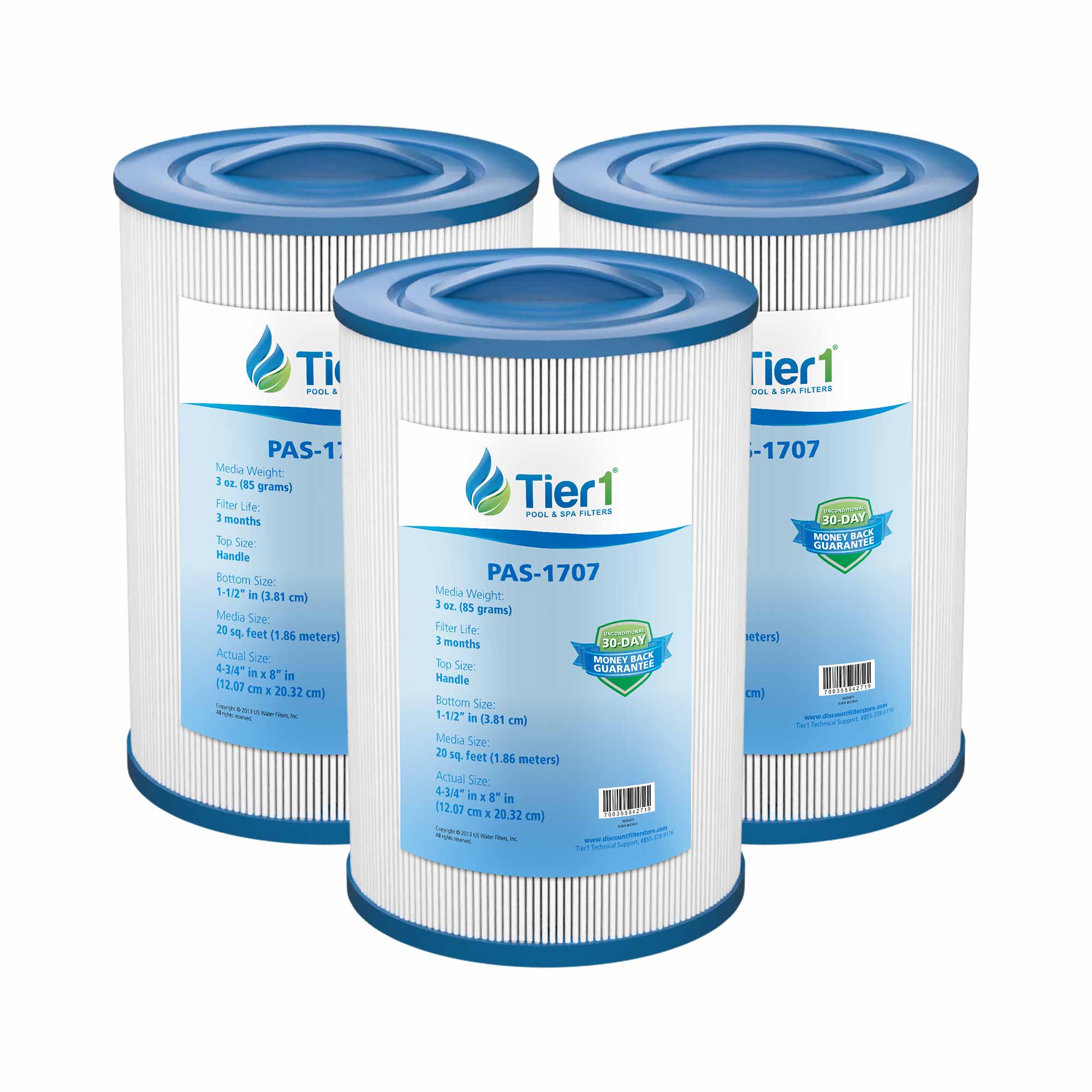 8 x 4-3/4 Inch Tier1 Brand Replacement For PLEATCO-PSANT20P3 - DiscountFilterStore.com